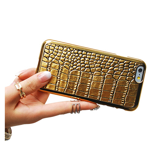 【iPhone6s/6 ケース】Gold Croco Barサブ画像