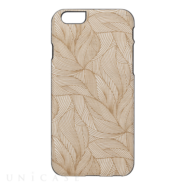 【iPhone6s/6 ケース】天然木ケース (Engraving Ivy)