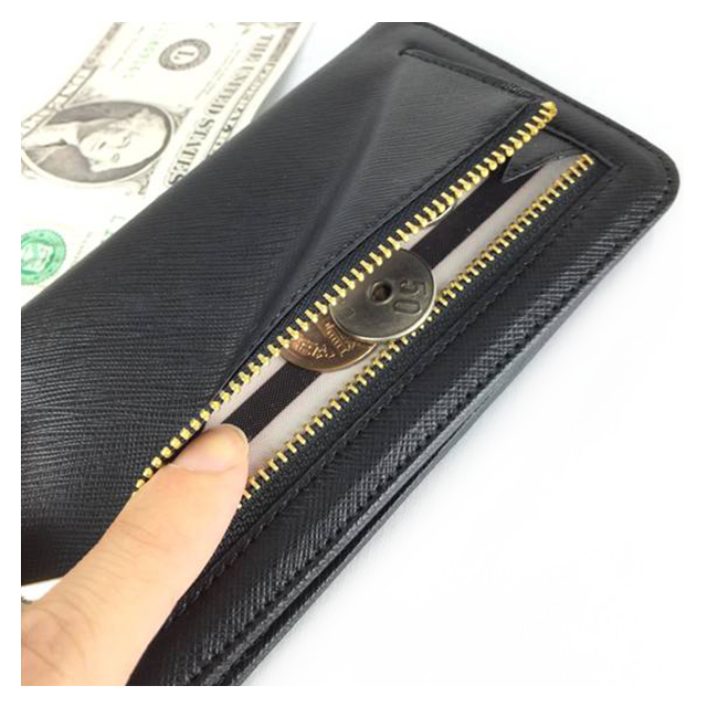 【iPhone6s/6 ケース】Wallet Case (Ribbon Black)goods_nameサブ画像