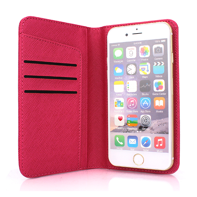 【iPhone6s/6 ケース】Wallet Case (Ribbon Pink)サブ画像