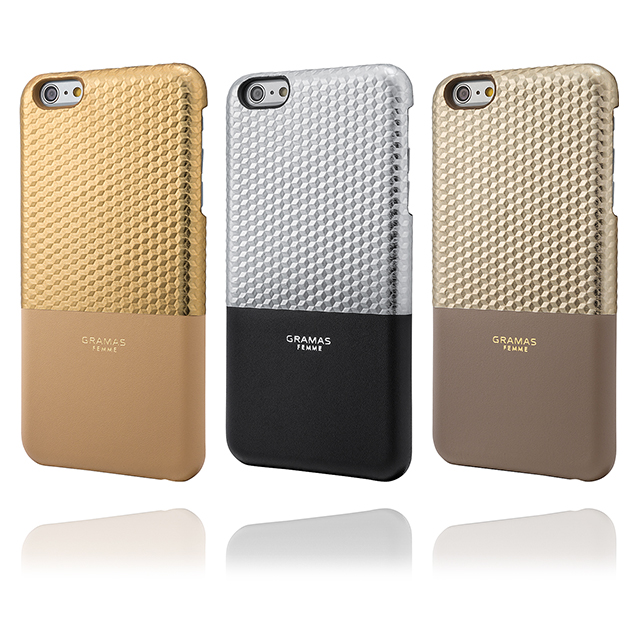 【iPhone6s Plus/6 Plus ケース】Back Leather Case ”Hex” (Gold)goods_nameサブ画像