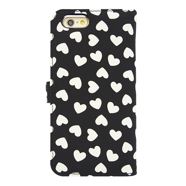 【iPhone6s/6 ケース】Ribbon Diary Heart Black for iPhone6s/6サブ画像