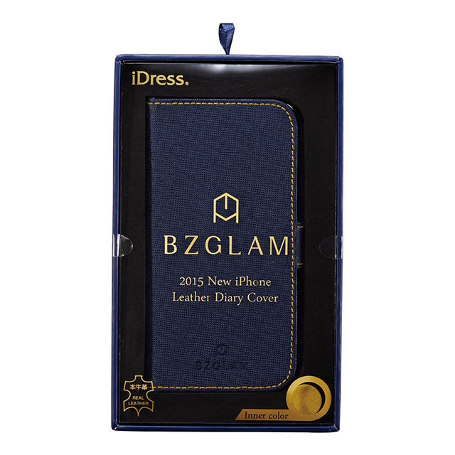 【iPhone6s/6 ケース】BZGLAM レザーダイヤリーカバー (ネイビー)goods_nameサブ画像