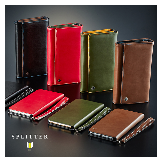 【iPhone6s/6 ケース】SPLITTER Flip Note Wallet Case (ブラック)goods_nameサブ画像