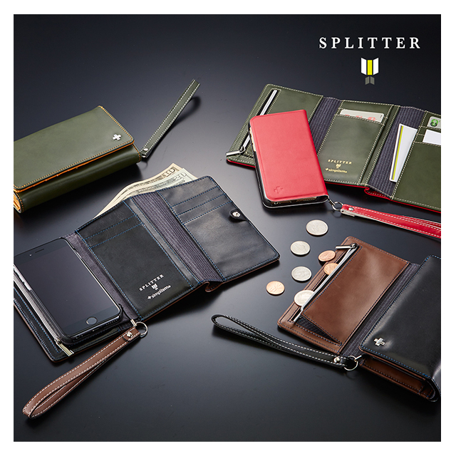 【iPhone6s/6 ケース】SPLITTER Flip Note Wallet Case (ブラック)サブ画像