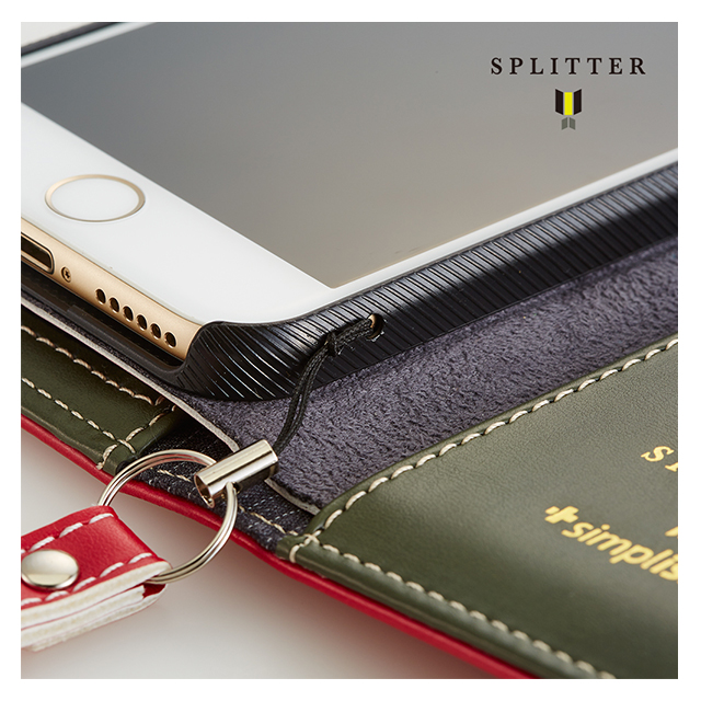 【iPhone6s/6 ケース】SPLITTER Flip Note Wallet Case (ブラック)サブ画像