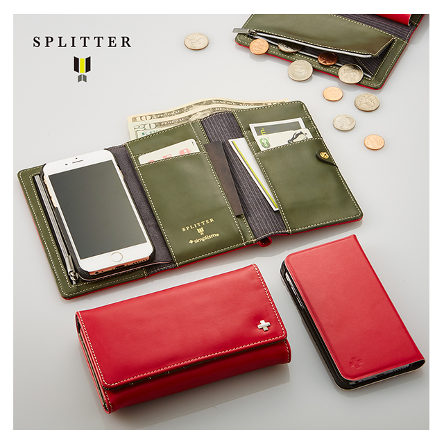 【iPhone6s/6 ケース】SPLITTER Flip Note Wallet Case (レッド)サブ画像