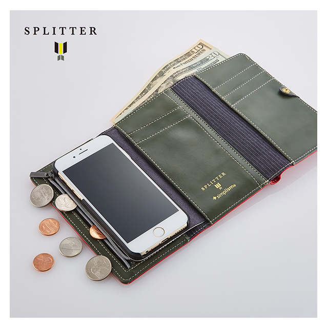 【iPhone6s/6 ケース】SPLITTER Flip Note Wallet Case (レッド)サブ画像