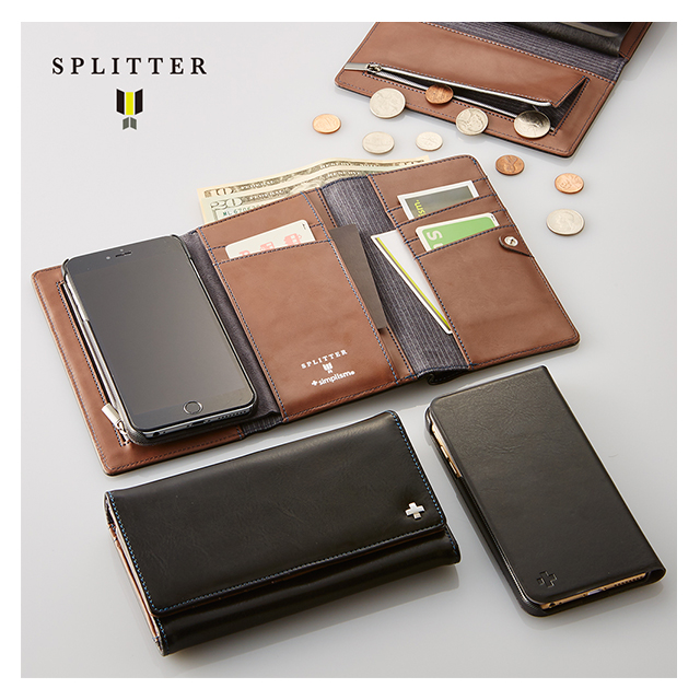 【iPhone6s Plus/6 Plus ケース】SPLITTER Flip Note Wallet Case (ブラック)goods_nameサブ画像