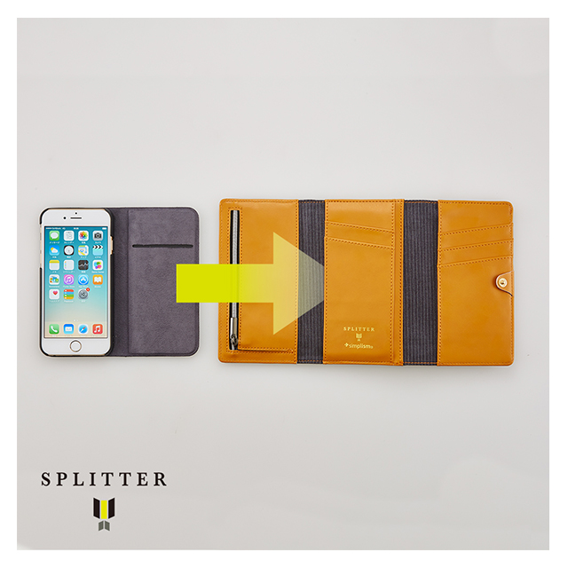 【iPhone6s Plus/6 Plus ケース】SPLITTER Flip Note Wallet Case (ブラック)サブ画像