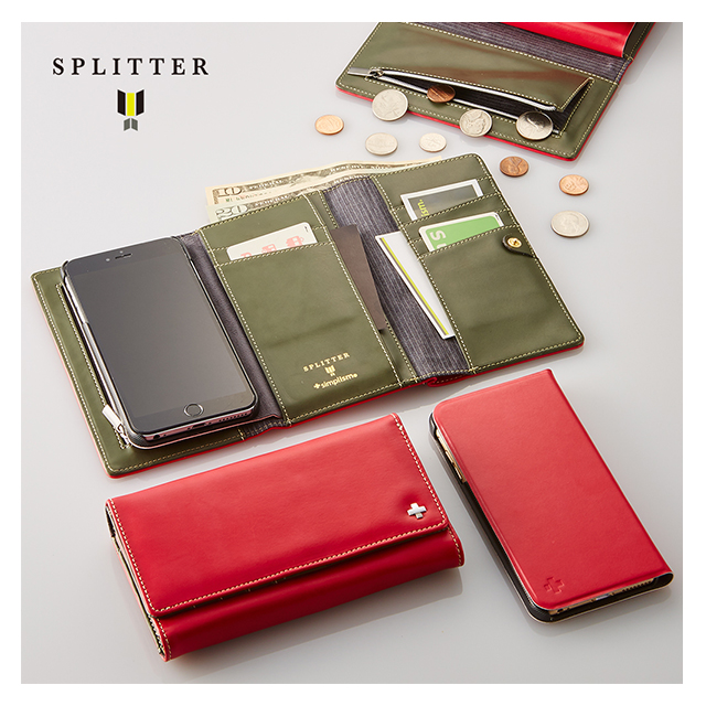 【iPhone6s Plus/6 Plus ケース】SPLITTER Flip Note Wallet Case ( レッド)goods_nameサブ画像