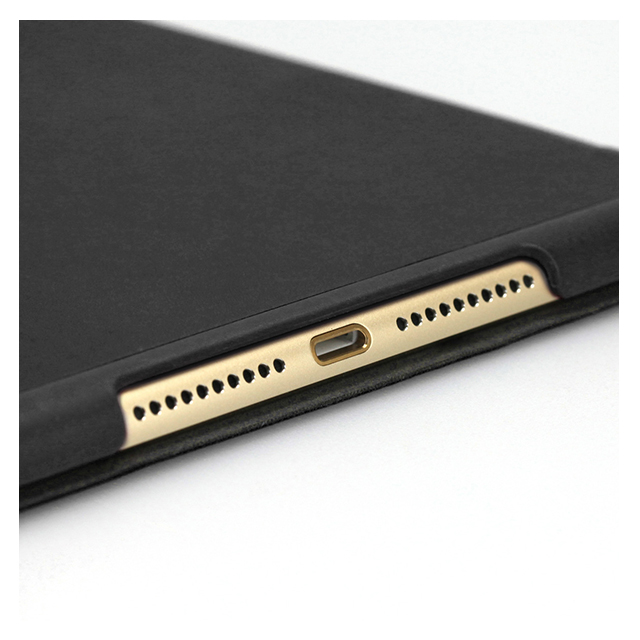 【iPad mini4 ケース】LeatherLook SHELL with Front cover (ブラック)サブ画像