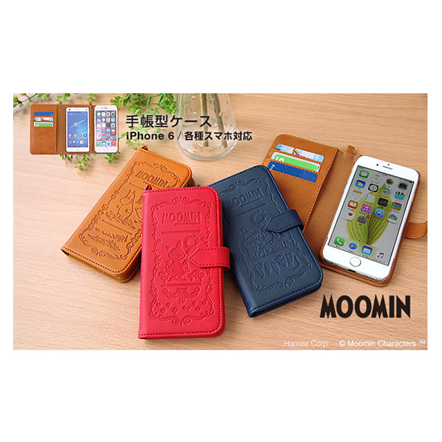 【iPhone6s/6 ケース】MOOMIN Notebook Case (スナフキン/レッド)サブ画像