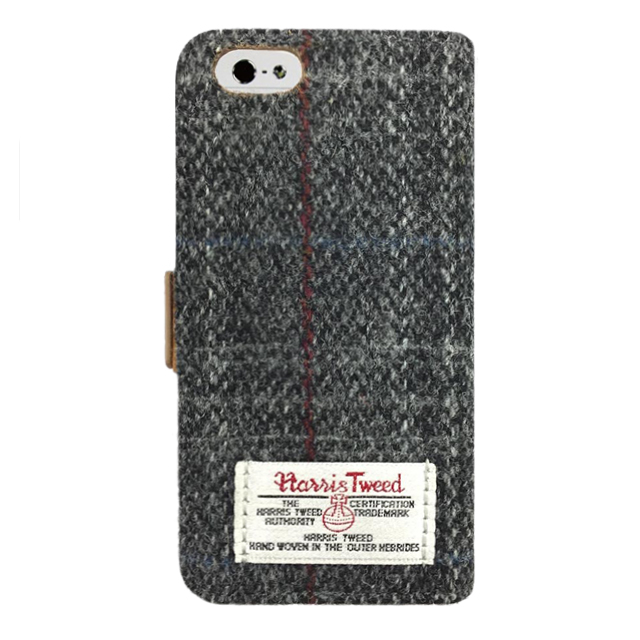 【iPhone6s/6 ケース】PEANUTS×Harris Tweed フリップケース (チェック[グレー])サブ画像