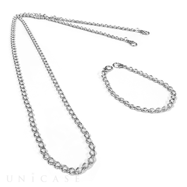 Shoulder Pearl Chain Silver