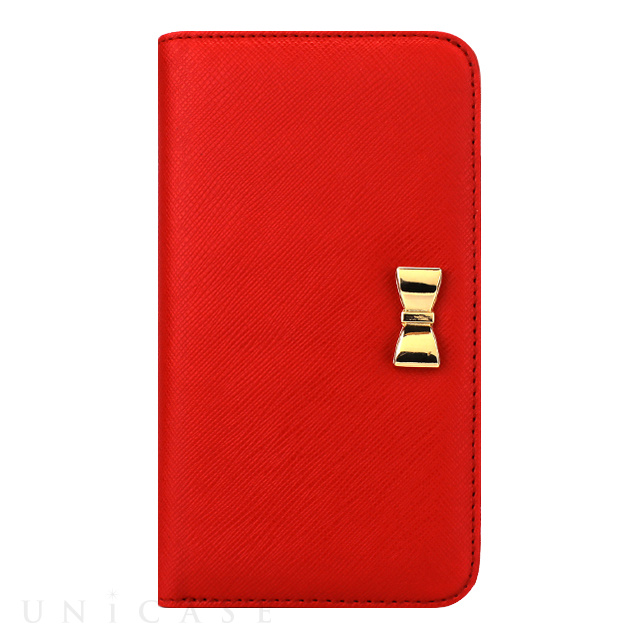 【マルチ スマホケース】Free Size Case Wallet (Ribbon Red)