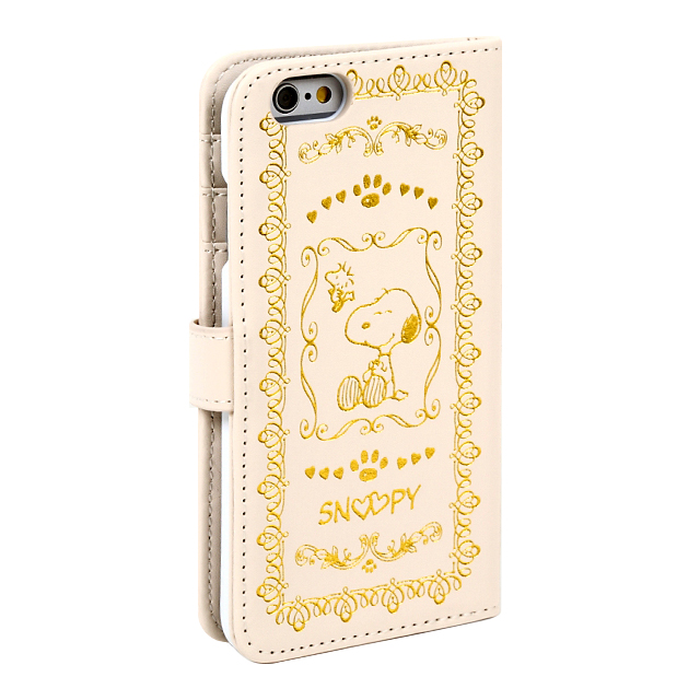 【iPhone6s/6 ケース】箔押しBOOKケース (スヌーピー)goods_nameサブ画像