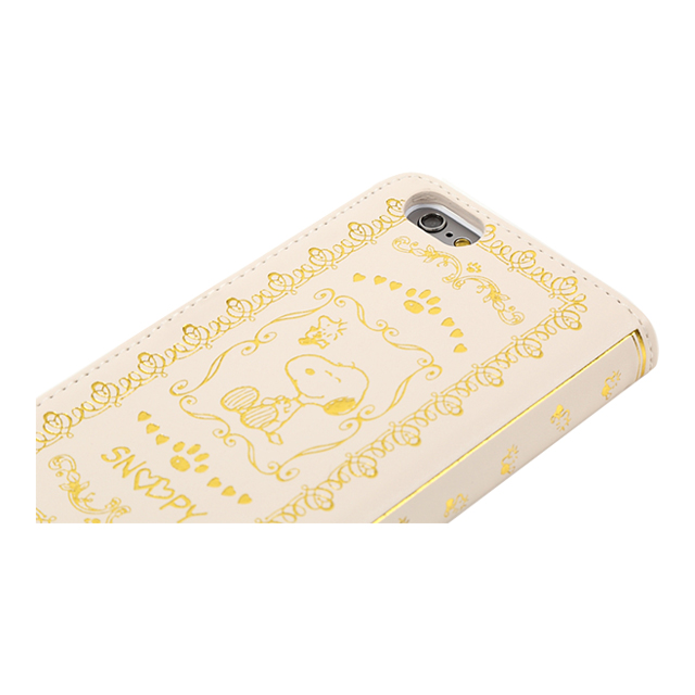 【iPhone6s/6 ケース】箔押しBOOKケース (スヌーピー)goods_nameサブ画像