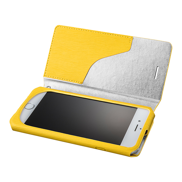 【iPhone6s/6 ケース】Flap Leather Case ”Colo” (Yellow)サブ画像
