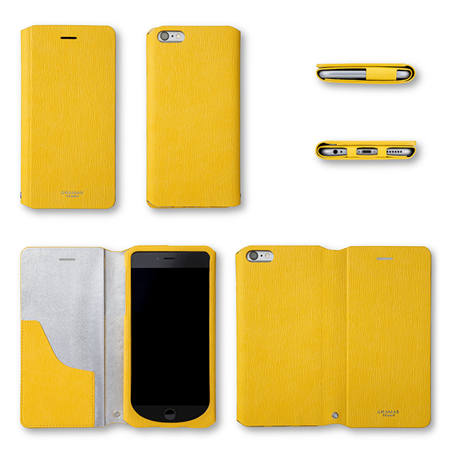 【iPhone6s Plus/6 Plus ケース】Flap Leather Case ”Colo” (Yellow)goods_nameサブ画像