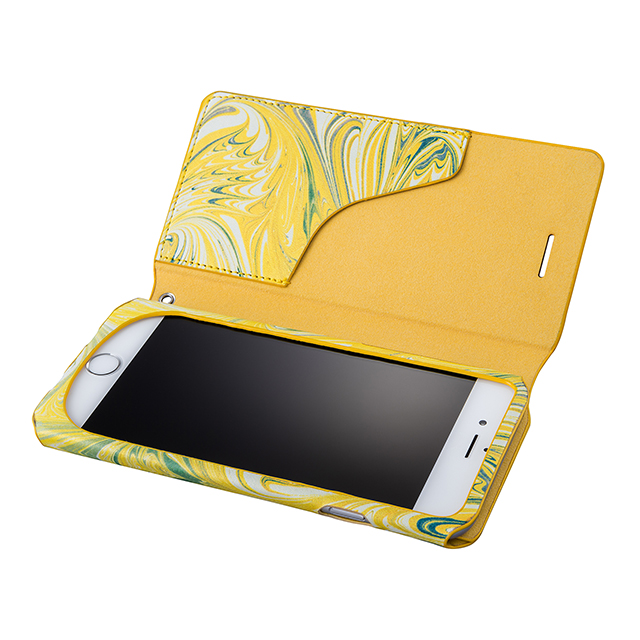 【iPhone6s/6 ケース】Flap Leather Case ”Mab” (Yellow)goods_nameサブ画像