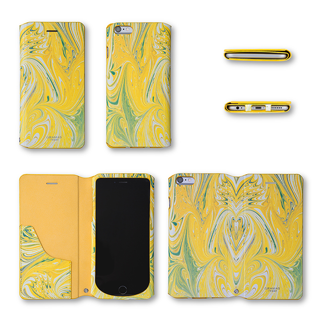 【iPhone6s Plus/6 Plus ケース】Flap Leather Case ”Mab” (Yellow)サブ画像