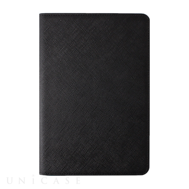 【iPad mini4 ケース】Saffiano Flip Case (シックブラック)