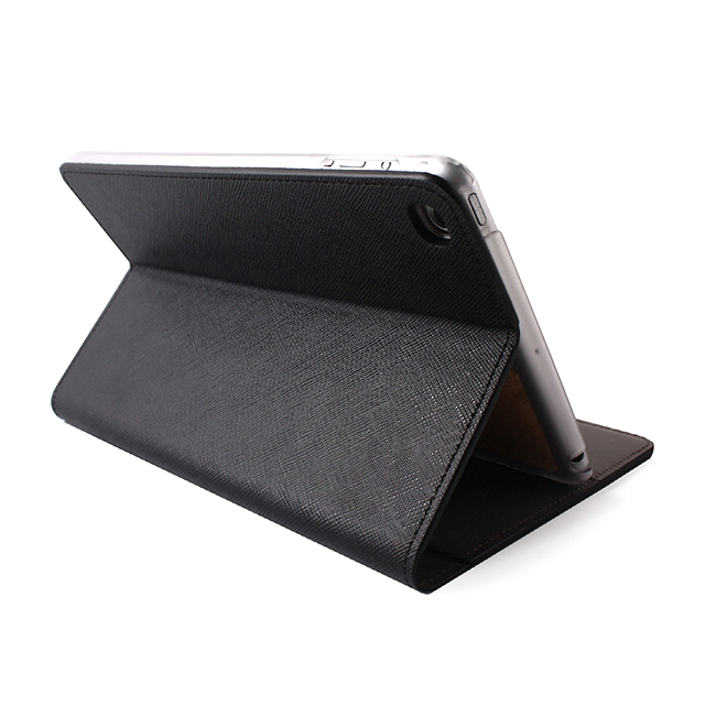 【iPad mini4 ケース】Saffiano Flip Case (シックブラック)サブ画像