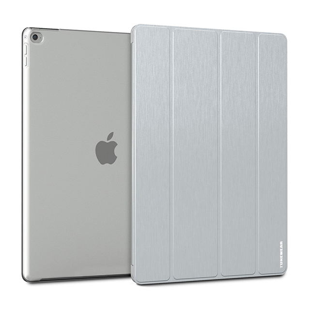 【iPad Pro(12.9inch) ケース】Brushed Metal Look SHELL with Front cover (シルバー)goods_nameサブ画像