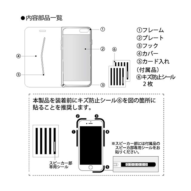 【iPhone6s/6 ケース】Cuoio オイルレザーケース (黒×ガンメタリック)サブ画像