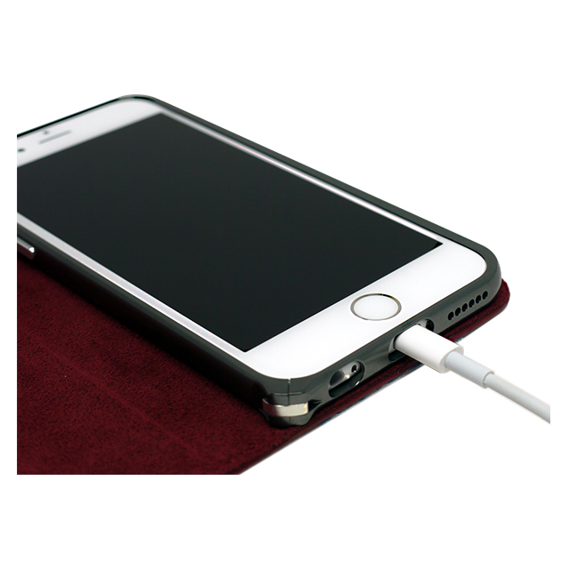 【iPhone6s/6 ケース】Cuoio オイルレザーケース (赤×シルバー)サブ画像