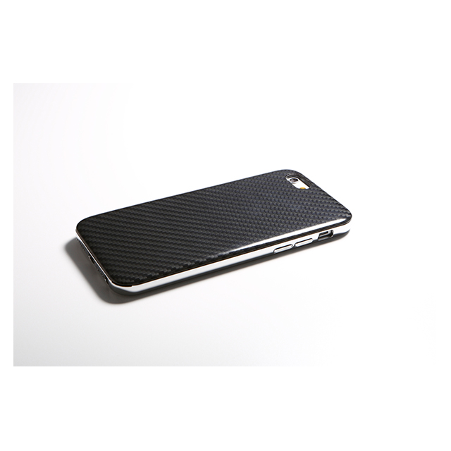 【iPhone6s/6 ケース】Hybrid Case UNIO (Kevler Black + アルミシルバー)goods_nameサブ画像