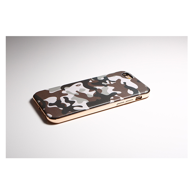 【iPhone6s/6 ケース】Hybrid Case UNIO (Camouflage デザート+アルミブラック)goods_nameサブ画像