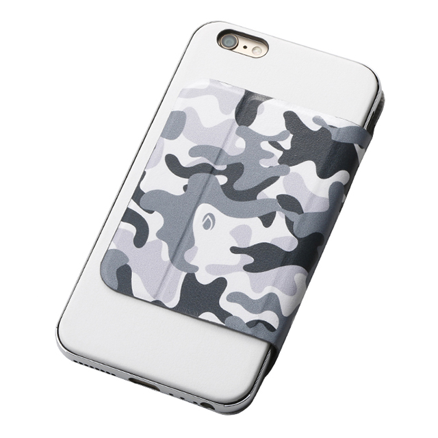 【iPhone6s Plus/6 Plus ケース】Hybrid Case UNIO (Camouflage スノー+アルミシルバー)サブ画像