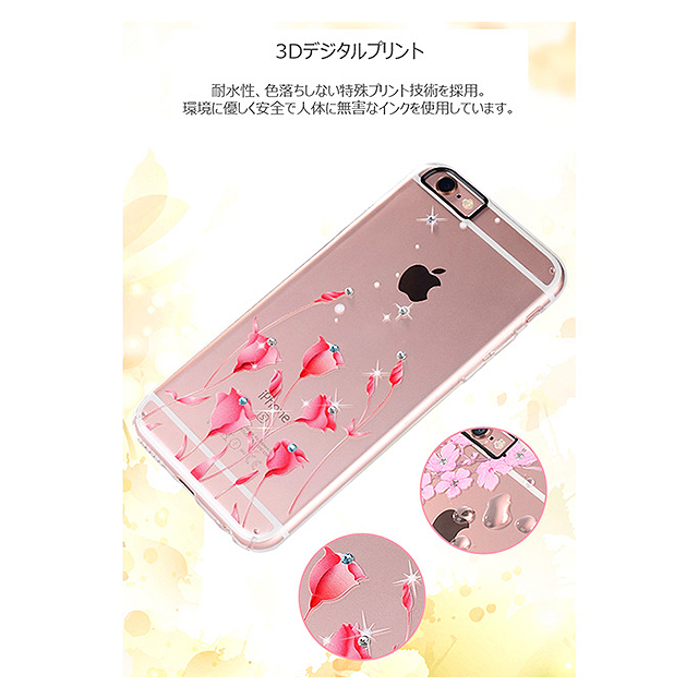 【iPhone6s/6 ケース】クリアデザインケース (バタフライ)サブ画像