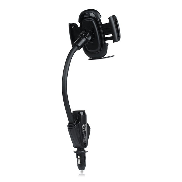 【カーチャージャー＆スタンド】2-USB Car Charger Mount 3.4 POWER HOLDER Casino (Black/Casino Black)サブ画像