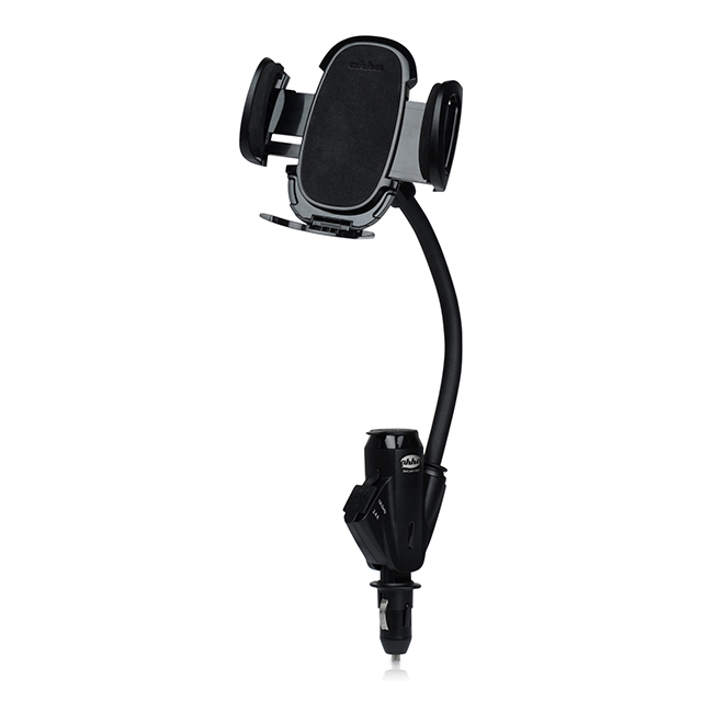 【カーチャージャー＆スタンド】2-USB Car Charger Mount 3.4 POWER HOLDER Casino (Black/Casino Black)サブ画像