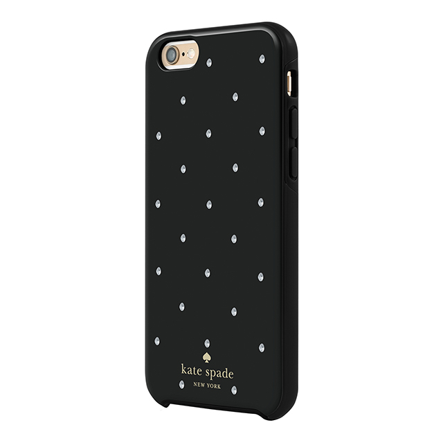 【iPhone6s/6 ケース】Hybrid Hardshell Case (Larabee Dot Black/Cream/Crystal Stones)サブ画像