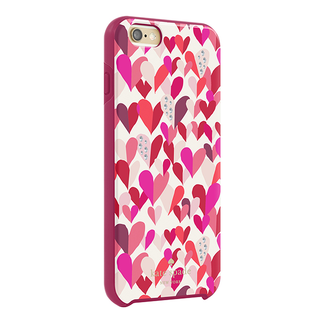 【iPhone6s Plus/6 Plus ケース】Hybrid Hardshell Case (Confetti Hearts Multi/Crystal Stones)サブ画像