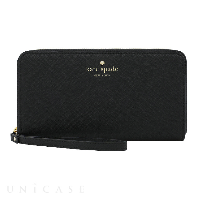 Zip Wristlet Fits Most Mobile Phones (Saffiano Black)