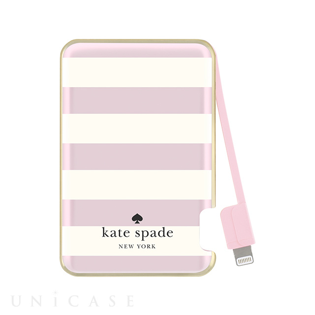 Slim Charging Battery Bank  Captive Lightning / 1500mAh (Candy Stripe Blush Foil/Cream)