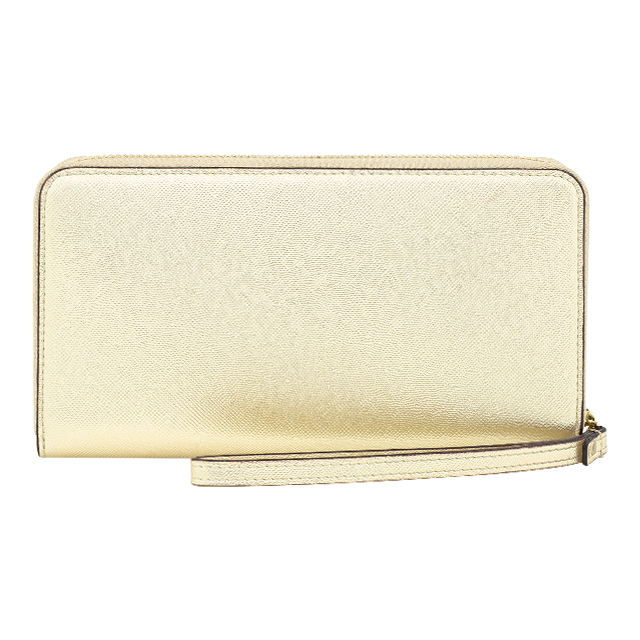 Zip Wristlet Fits Most Mobile Phones (Saffiano Gold)サブ画像