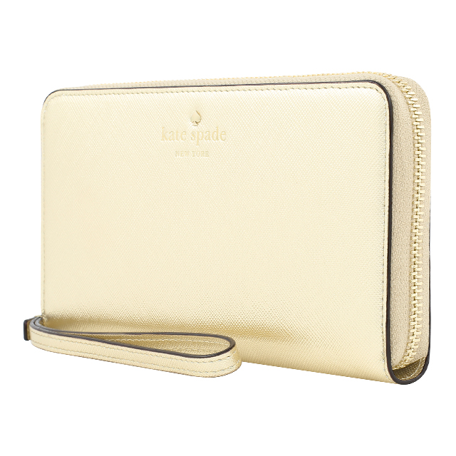 Zip Wristlet Fits Most Mobile Phones (Saffiano Gold)goods_nameサブ画像