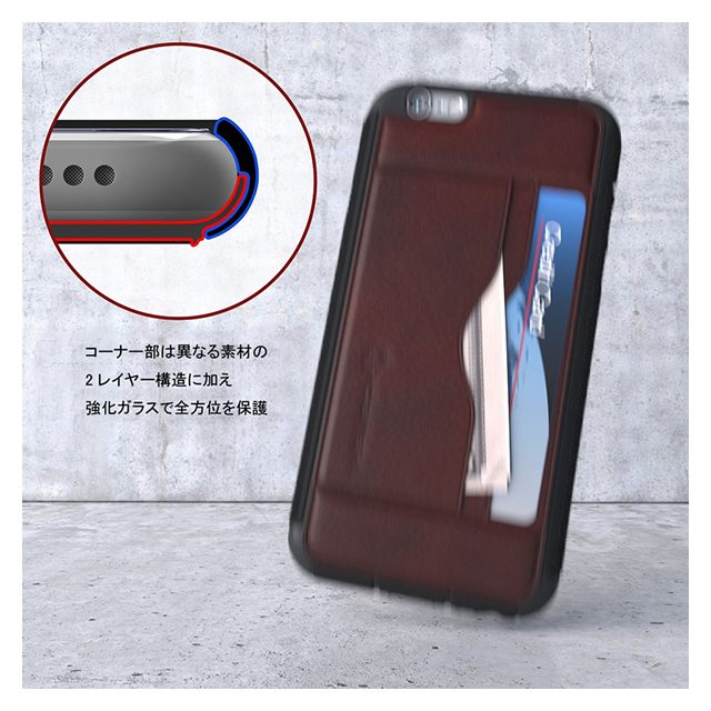 【iPhone6s/6 ケース】Ghostek Stash (DarkBrown)サブ画像