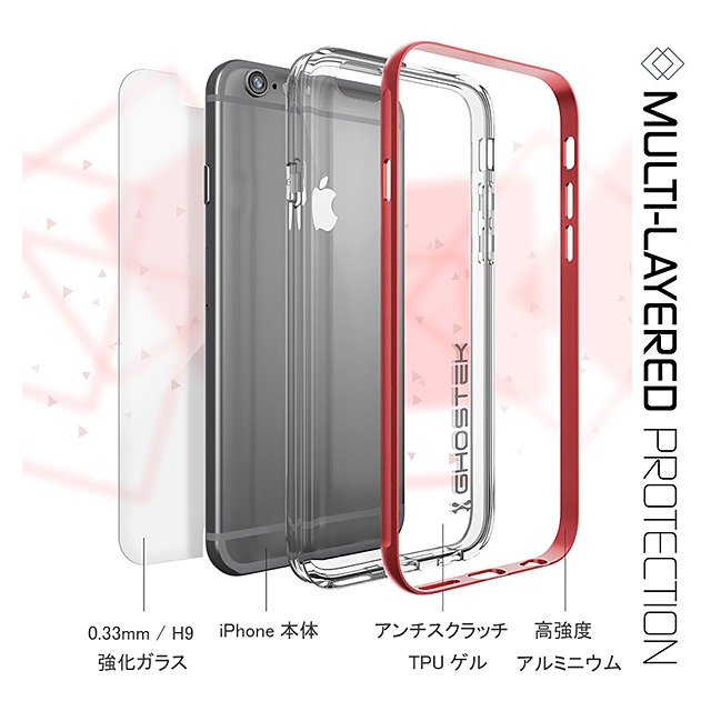 【iPhone6s/6 ケース】Ghostek Cloak (Red)サブ画像