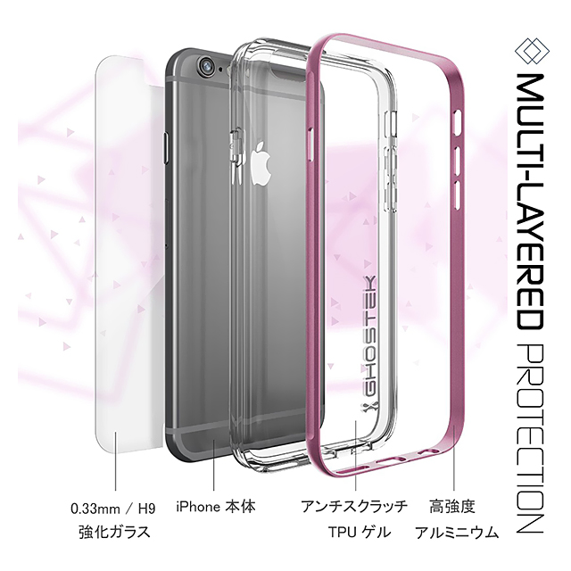 【iPhone6s/6 ケース】Ghostek Cloak (RosePink)サブ画像