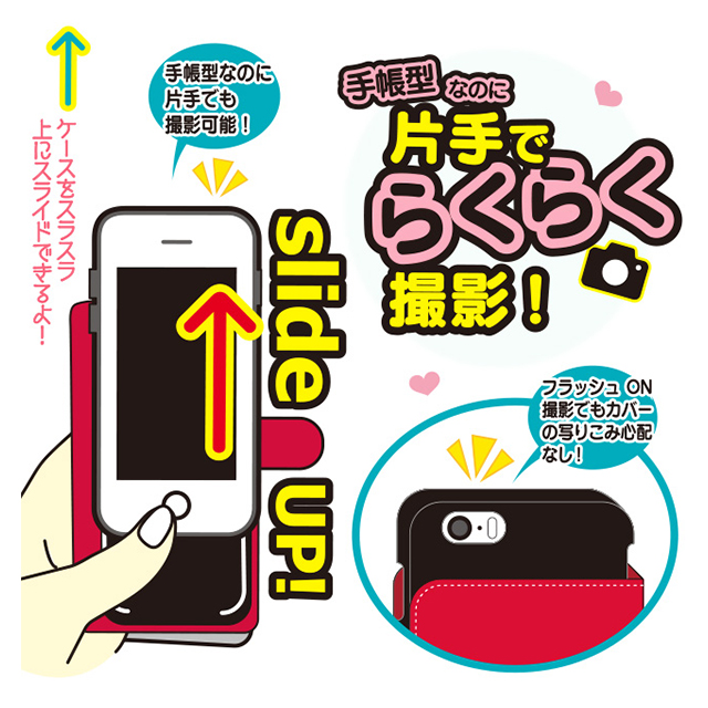 【iPhone6s/6 ケース】マイメロディ スライドケース (フラワースイーツ)サブ画像