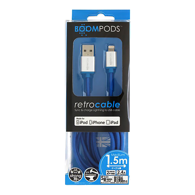 Retro Cables for Lightining 1.5m (Blue)goods_nameサブ画像