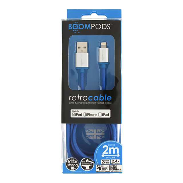 Retro Cables for Lightining 2.0m (Blue)goods_nameサブ画像