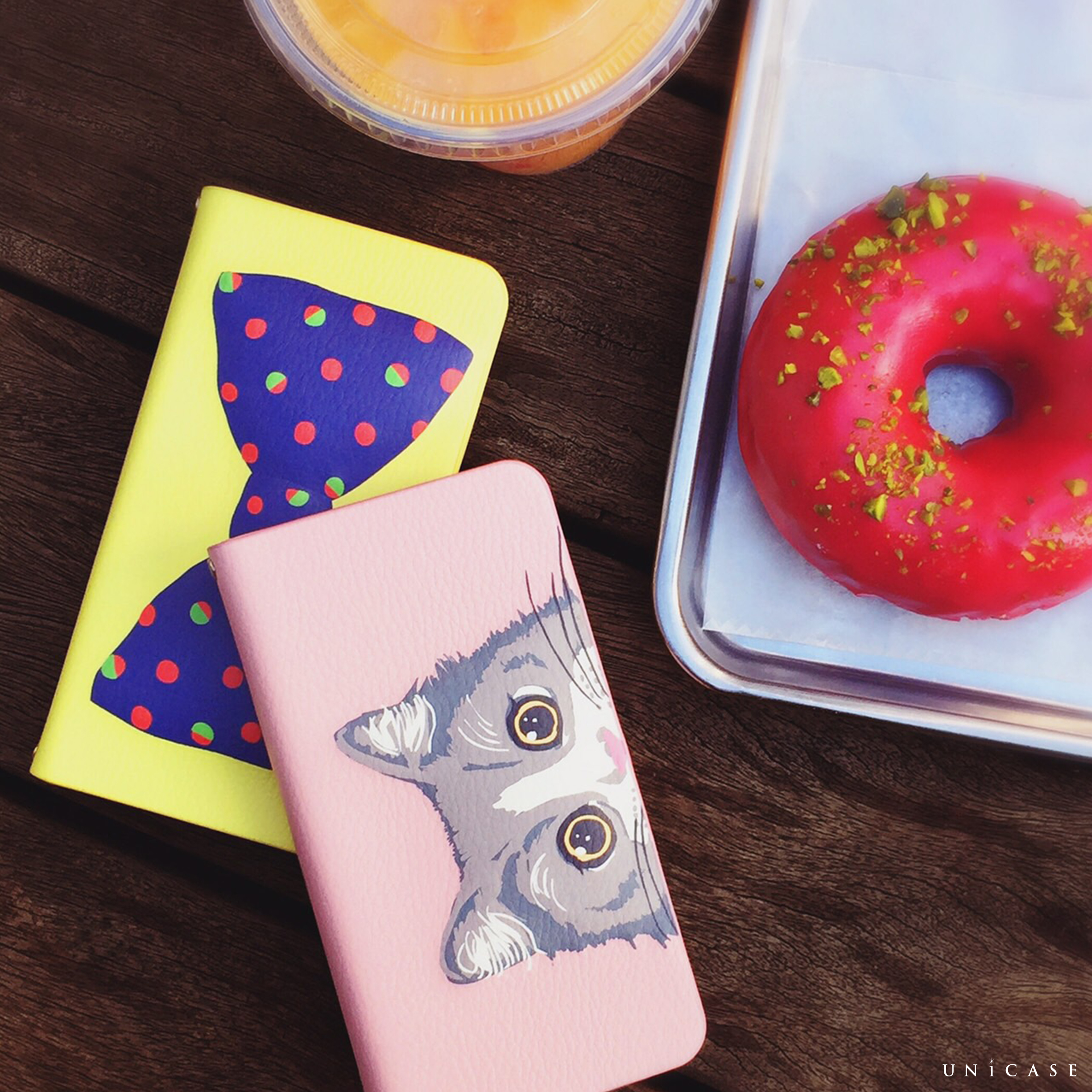 【iPhone6s/6 ケース】mag style Diary Dot Ribbon for iPhone6s/6サブ画像